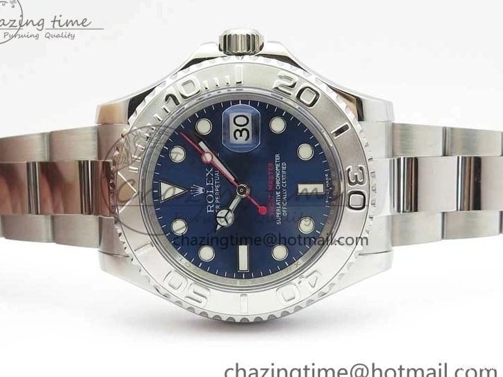 0601 Yacht-Master 116622 ARF 1:1 Best Edition 904L Steel Blue Dial on SS Bracelet A OnTrend 3231